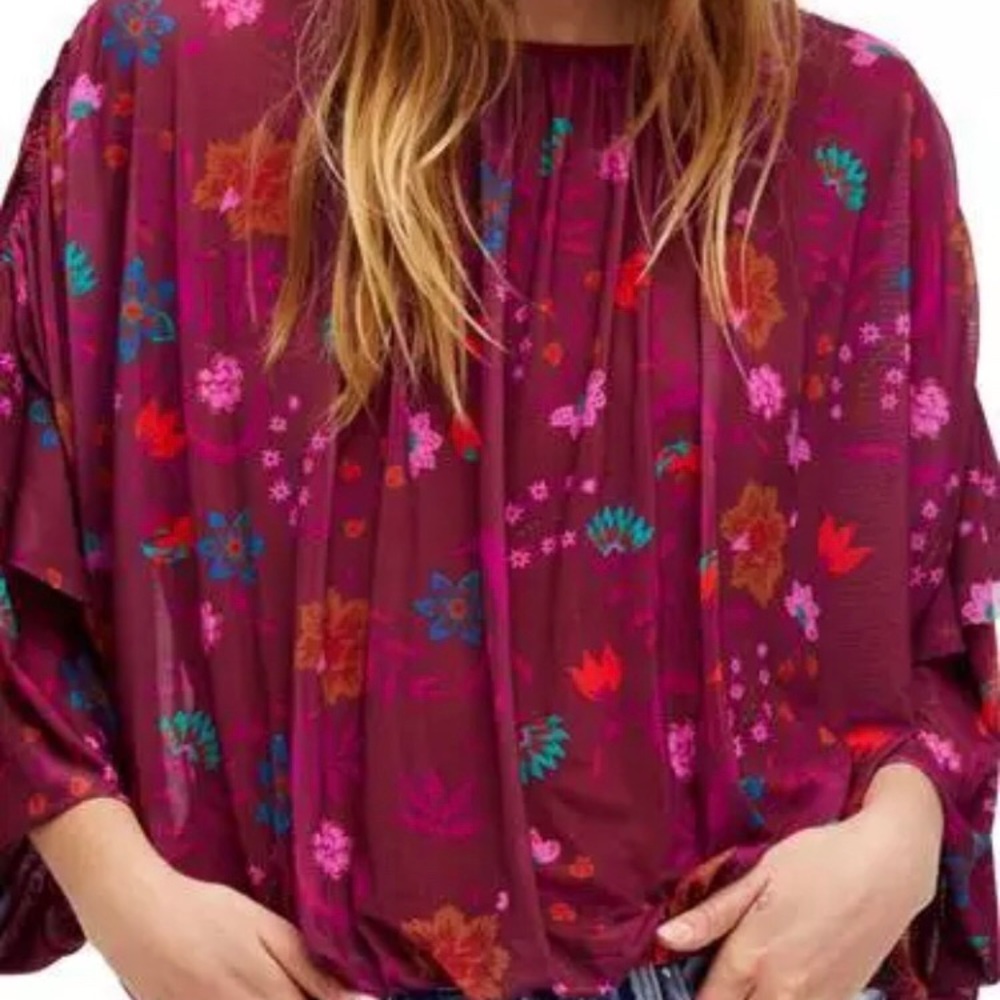 Free People Wildflower Honey Top Sz Small NWT